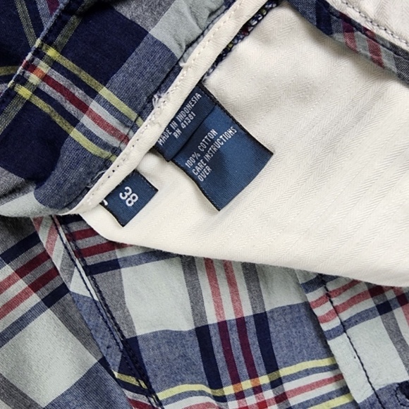 Polo Ralph Lauren Shorts Mens 38 Authentic India Madras Plaid 9” Inseam Cotton - Picture 4 of 7